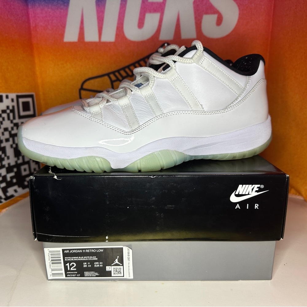Jordan 11 Retro Low Legend Blue Size 12M Pre-loved